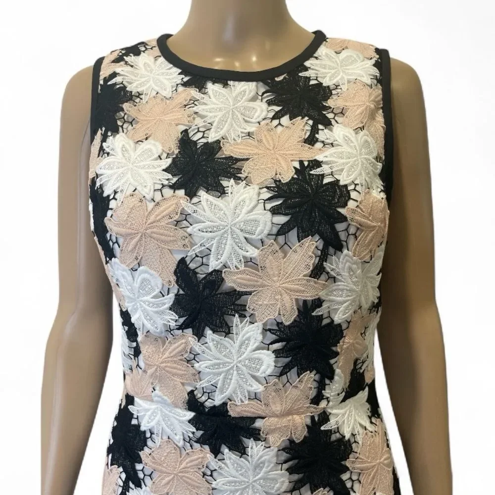Kate Spade Tiger Lily Floral Lace Sleeveless Dress size 4